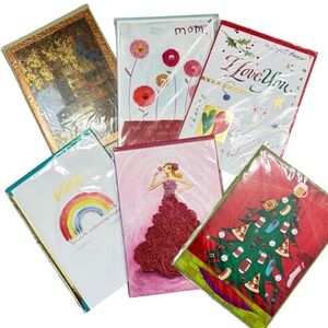 Bundle of 6 Random Cards‎  for differnt occasions some PAPYRUS